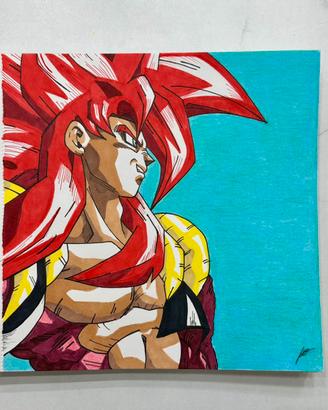 Disegno realizzato a mano Gogeta Dragon Ball