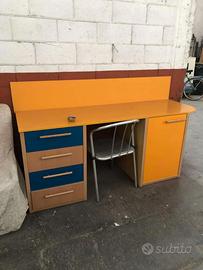 Scrivania con cassetti misura 180x62