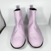 Stivaletti  eleganti in pelle verniciata lilla