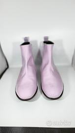 Stivaletti  eleganti in pelle verniciata lilla