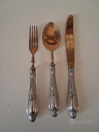 Set posate argento 800 Soligen vintage