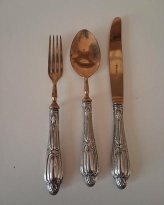 Set posate argento 800 Soligen vintage