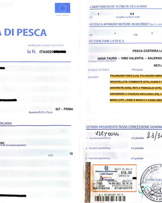 Licenza Pesca G.T 1