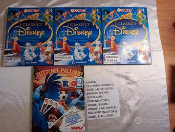 Carte Collezionabili n.4 album Disney Conad+Simply