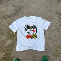 Maglietta Stüssy Dead Flowers Bianca