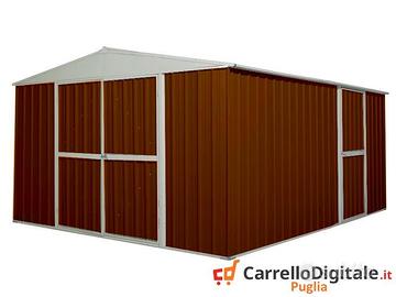 Box deposito lamiera zincata 360x430 legno scur