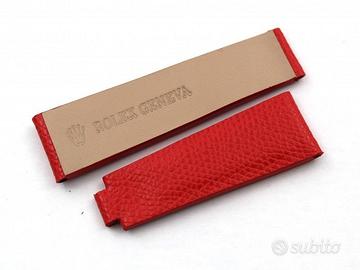 Cinturino Rolex Pelle Rossa 20/16mm Clasp