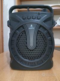 KARAOKE CASSA PORTATILE CON MICROFONO USB MP3 FM