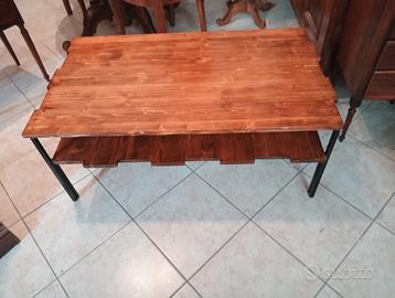 Tavolino per salotto gambe in ferro