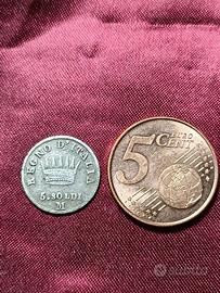 Regno d' Italia 5 Soldi del 1810 in argento 