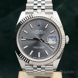 Rolex Datejust 126334 Rhodium Grigio Jubilee 41 mm