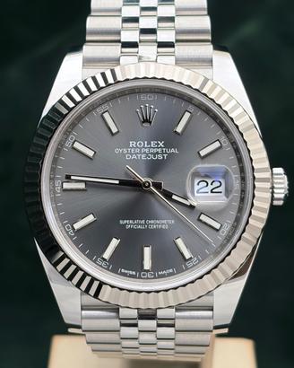 Rolex Datejust 126334 Rhodium Grigio Jubilee 41 mm