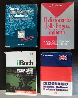 Dizionari Italiano vs Latino, Inglese e Francese