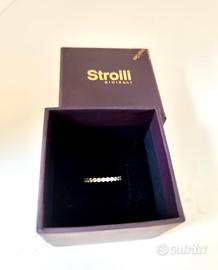 Anello Oro Bianco e zirconi 