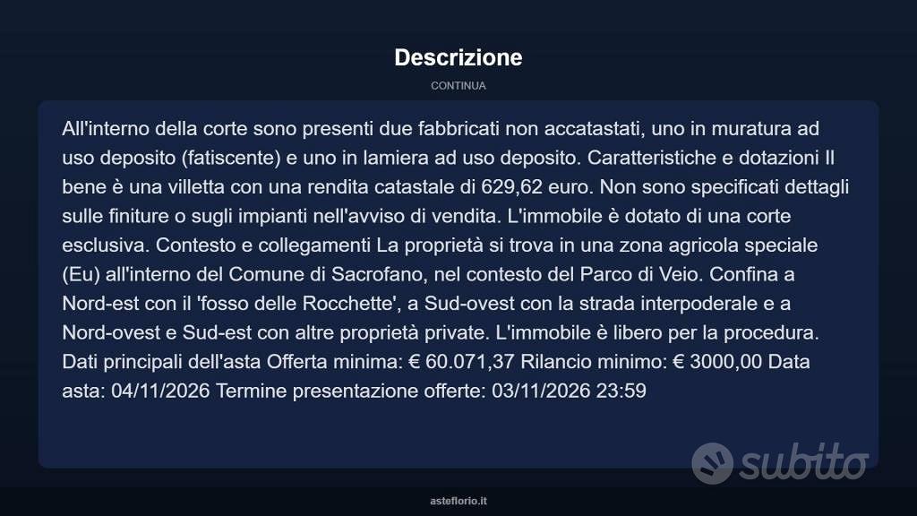 Casa – Sacrofano, Roma Capitale - Vista 5