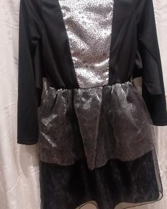 vestito bimba Carnevale /Halloween con mantello 