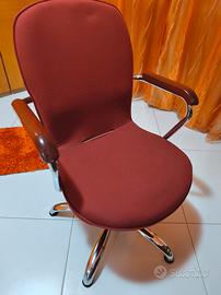 poltrona ufficio rossa