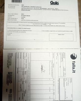 Gancio di Traino per Opel Antara 4x4 anno dal 2008