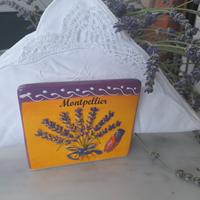 Francia portatovaglioli Cicala lavanda dipinto man