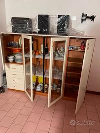 sala da pranzo completa – Vetrina + Tavolo allunga