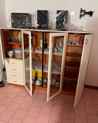 sala da pranzo completa – Vetrina + Tavolo allunga