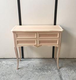 Mobile consolle cassettiera ingresso legno grezzo