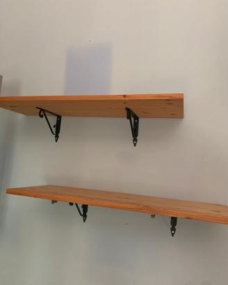 2 mensole in legno