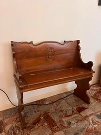 Antica Cassapanca in Legno Massello 1930