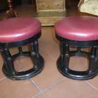 Coppia di sgabelli tondi