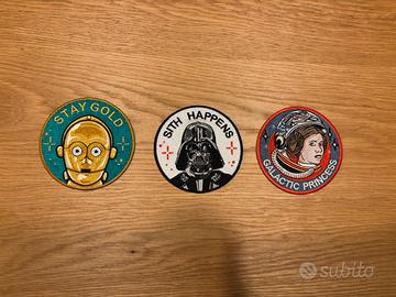 Set 3 patch termoadesivi Star Wars