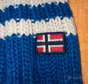 Sciarpa Napapijri bianca e blu