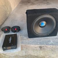 inpianto audio per auto