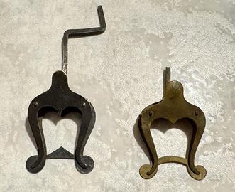 2 X Letturino Pinza Molla Porta Spartito Vintage