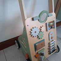 Carrellino primi passi in legno Haus Project