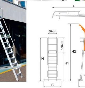 Scala professionale alluminio per lavoro