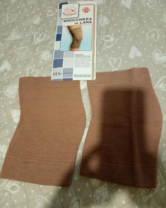 Coppia di ginocchiera in lana
