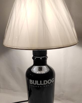 Lampada Bottiglia Gin Bulldog riciclo creativo
