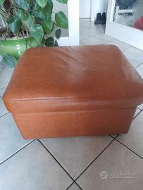 pouf in ecopelle