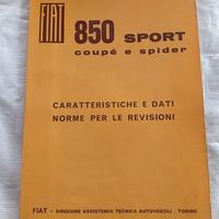 Fiat 850 Sport Coupe' Spider Norme Revisioni 1968