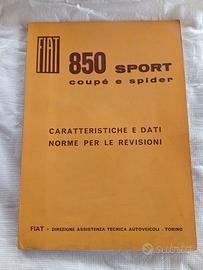 Fiat 850 Sport Coupe' Spider Norme Revisioni 1968