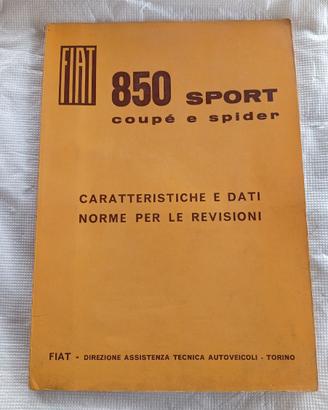 Fiat 850 Sport Coupe' Spider Norme Revisioni 1968