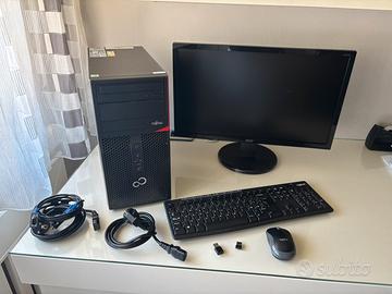 Pc fisso Fujitsu + monitor Acer + mouse e tastiera