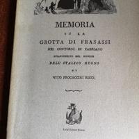 memoria sulla grotta di Frasassi 