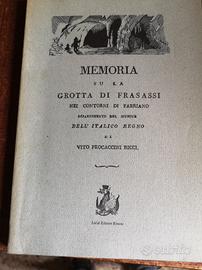 memoria sulla grotta di Frasassi 