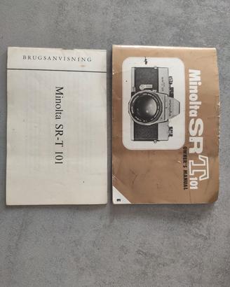 manuale d'istruzioni Minolta SRT 101 in inglese  