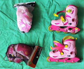 Roller+Protezioni Bambina taglia 32-34