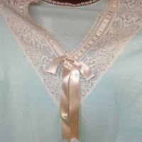 Camicia da notte con pizzo nuova senza cartellino