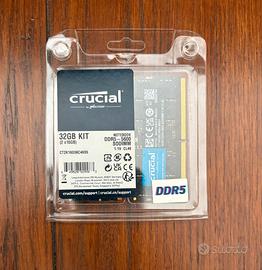 Notebook RAM 32GB (16GB X2) Crucial DDR5 SODIMM