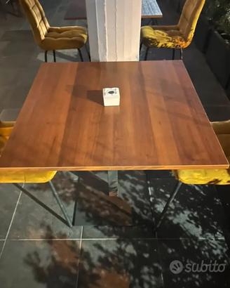 12 x Tavoli in noce cm 80 x cm 80 per bar/ rist