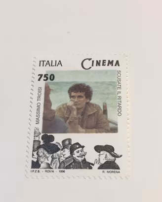 FRANCOBOLLO MASSIMO TROISI 750 LIRE